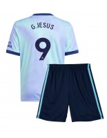 Arsenal Gabriel Jesus #9 Alternativní dres pro děti 2024-25 Krátký Rukáv (+ trenýrky)